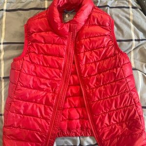 Red kids vest rarely worn